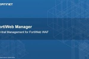 FortiWeb Manager Demo | Network Security